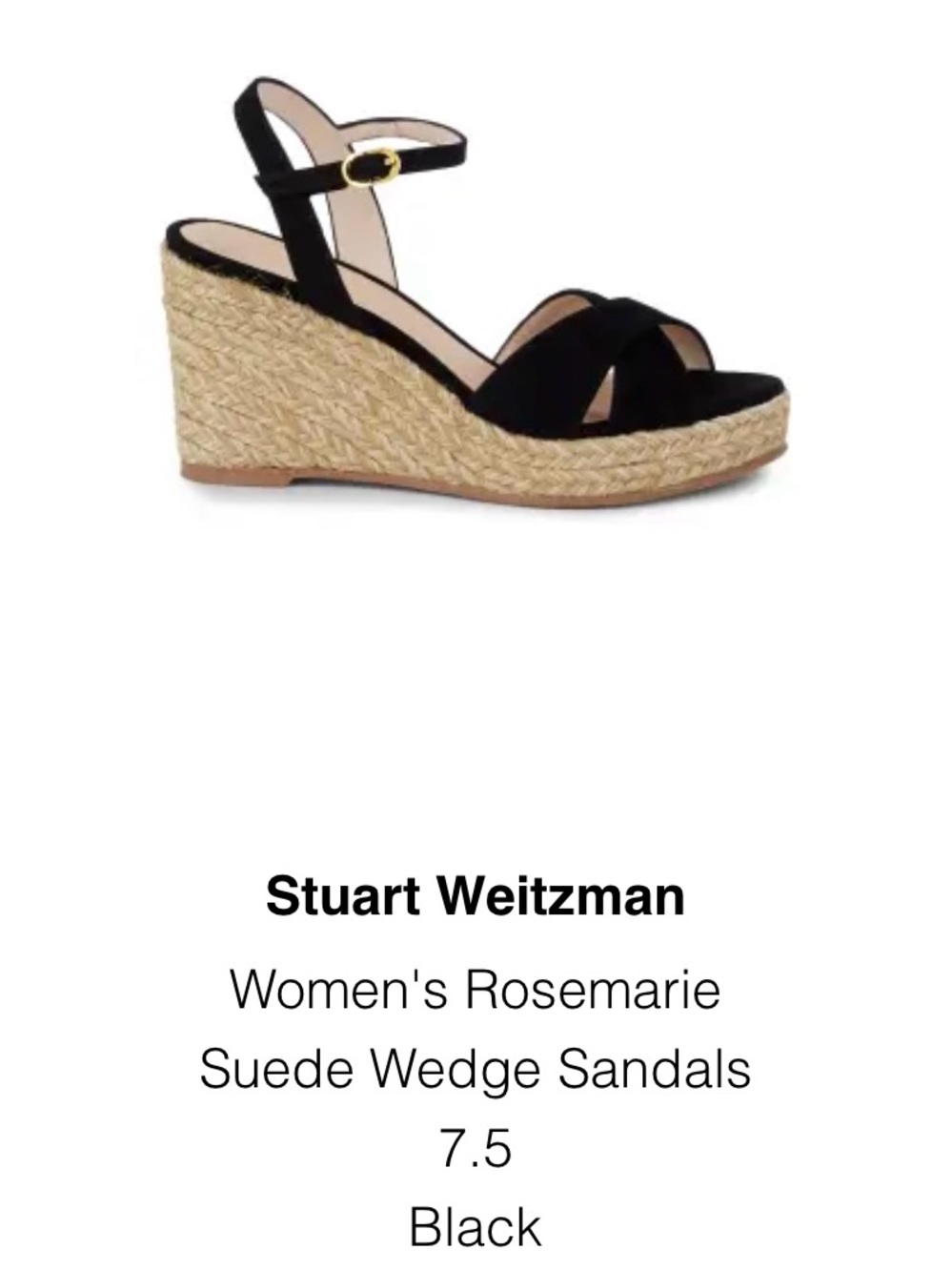 Stuart Weitzman “Rosemarie” wedges
